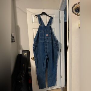 Round House Big Men's Blue Denim Overalls